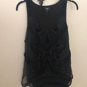 🎒 Pretty tank with velvet accents